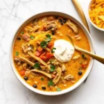 Creamy Taco Soup is a one-pot meal with beef, beans, corn, and cheese in a rich broth. This easy recipe is bold, filling, and flavorful.