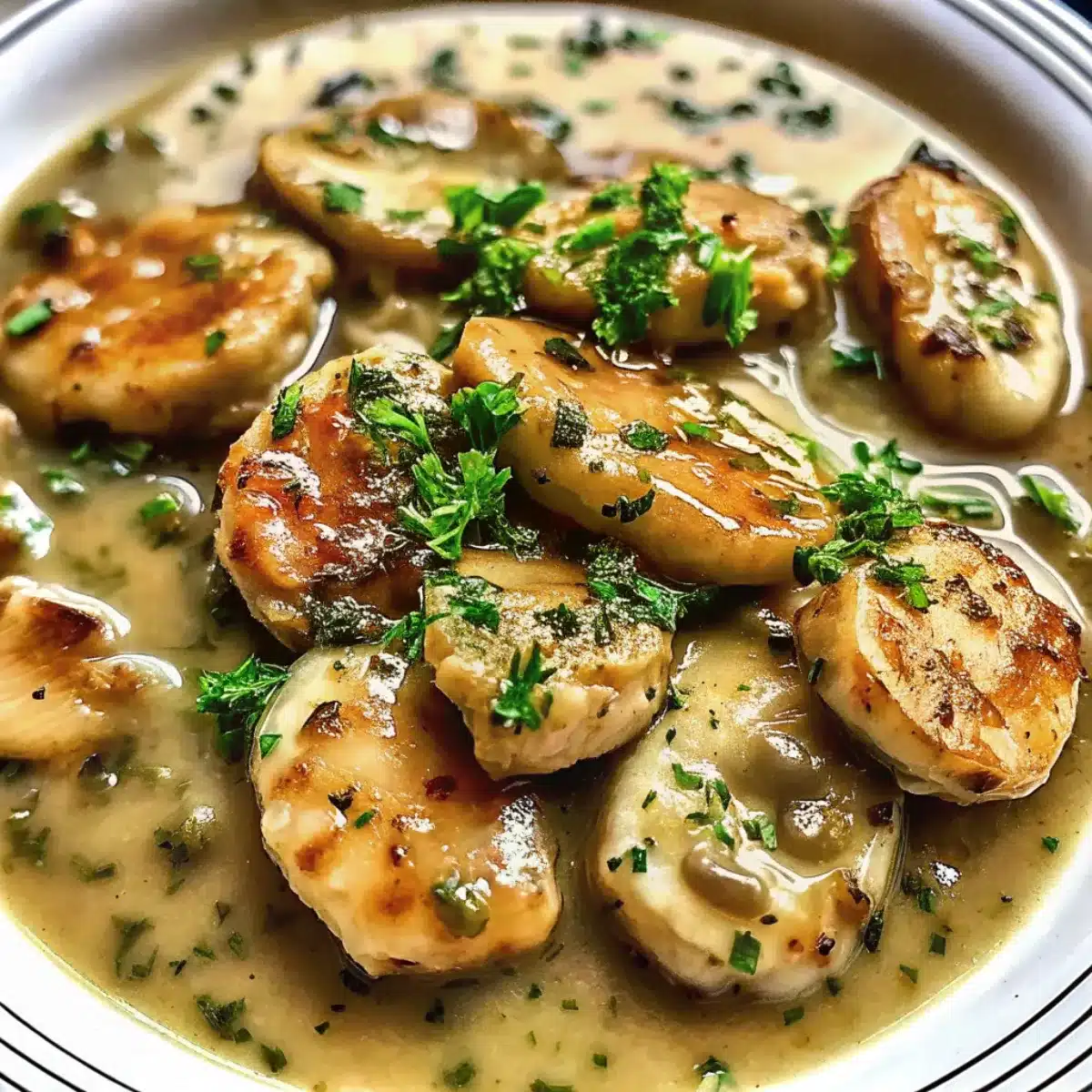 Crockpot Chicken Piccata is a flavorful slow cooker recipe with tender chicken, lemon, capers, and garlic in a savory sauce. Perfect for pasta or rice.