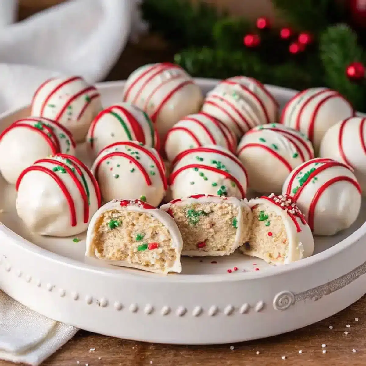 Little Debbie Christmas Tree Cake Truffles are creamy, festive no-bake treats made with snack cakes, cream cheese, and white chocolate. Perfect for holiday parties or gifts!