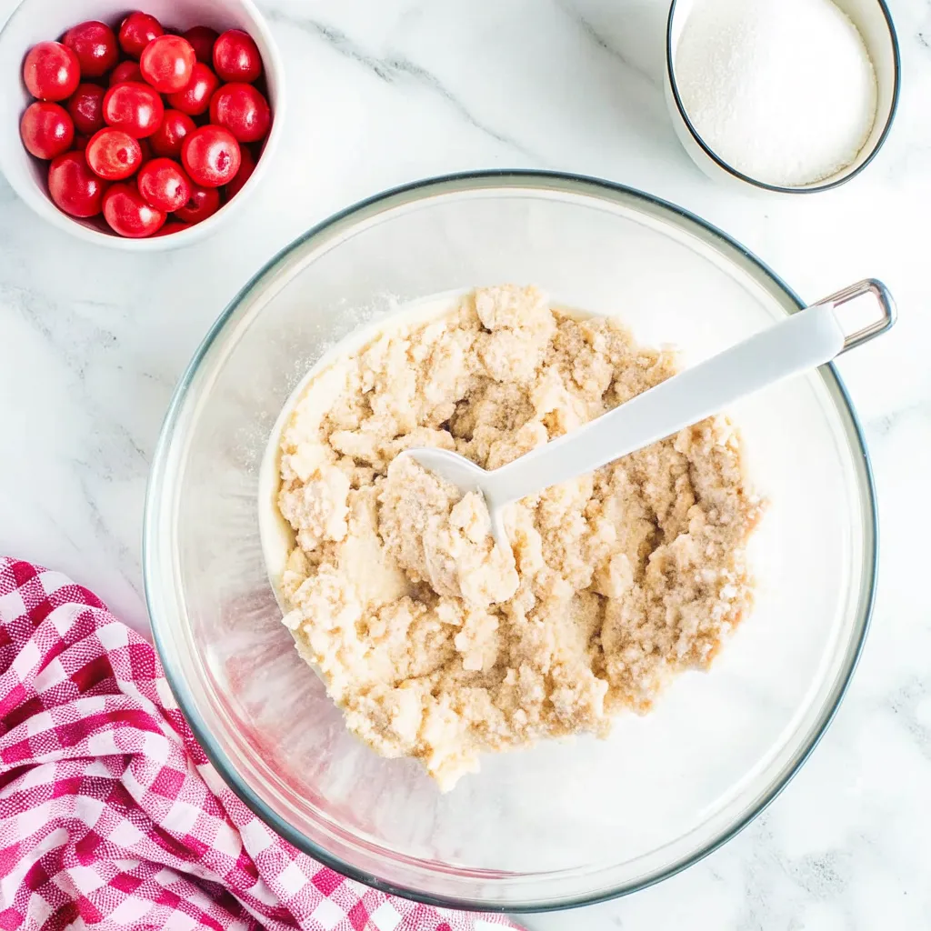 Make soft Almond Cherry Cookies with a whole cherry inside and a sweet pink glaze for a festive Christmas treat perfect for gifting and holiday trays.