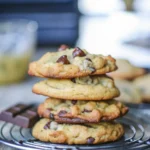 These Banana Milk Chocolate Chip Cookies are soft, chewy, and full of sweet banana flavor with melty milk chocolate chips. The perfect cozy cookie recipe!