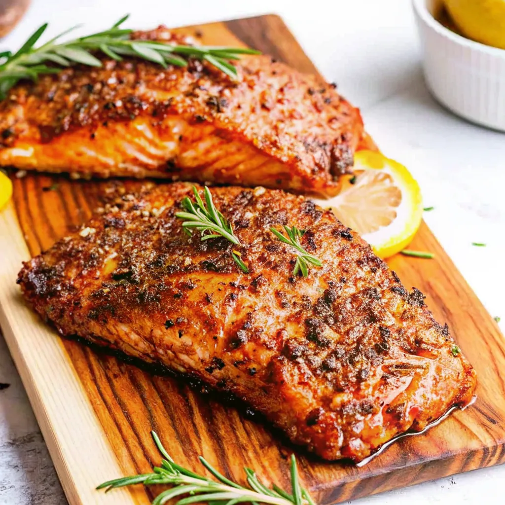 This Cedar Plank Salmon is smoky, tender, and beautifully caramelized with a honey mustard glaze. A simple grilled recipe full of rich flavor.