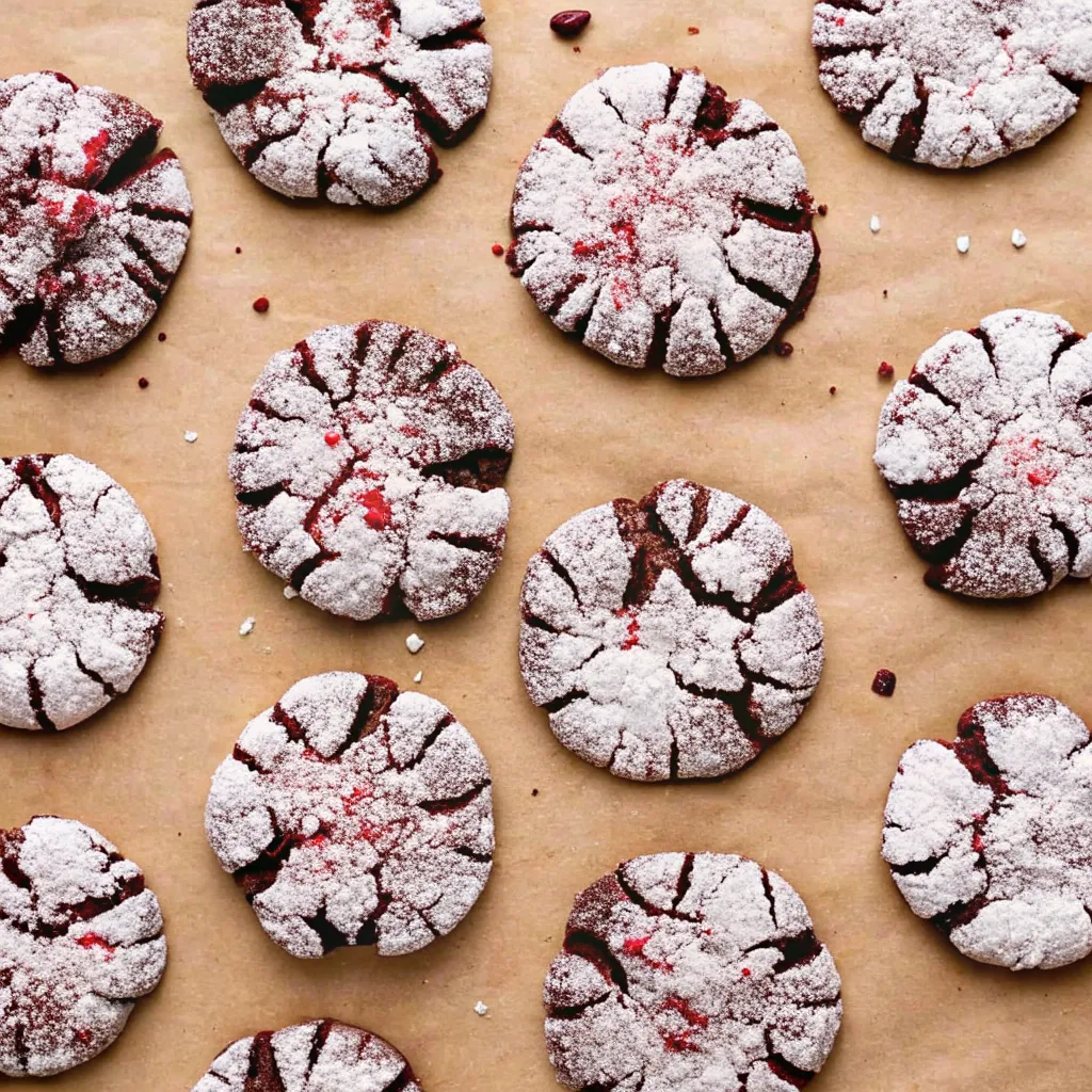 Bake rich Chocolate Raspberry Crinkles with a fudgy center and sweet raspberry flavor for a festive Christmas cookie everyone will love.