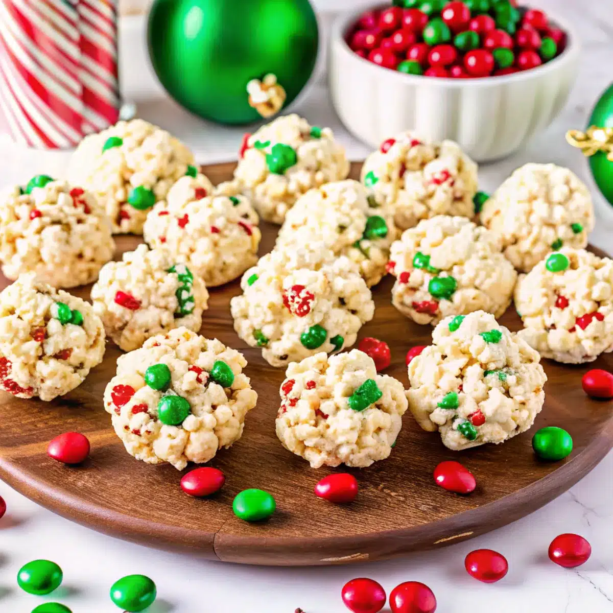Make sweet, chewy Christmas Popcorn Balls with marshmallows, popcorn, and sprinkles. Perfect for gifting, parties, or holiday trays.