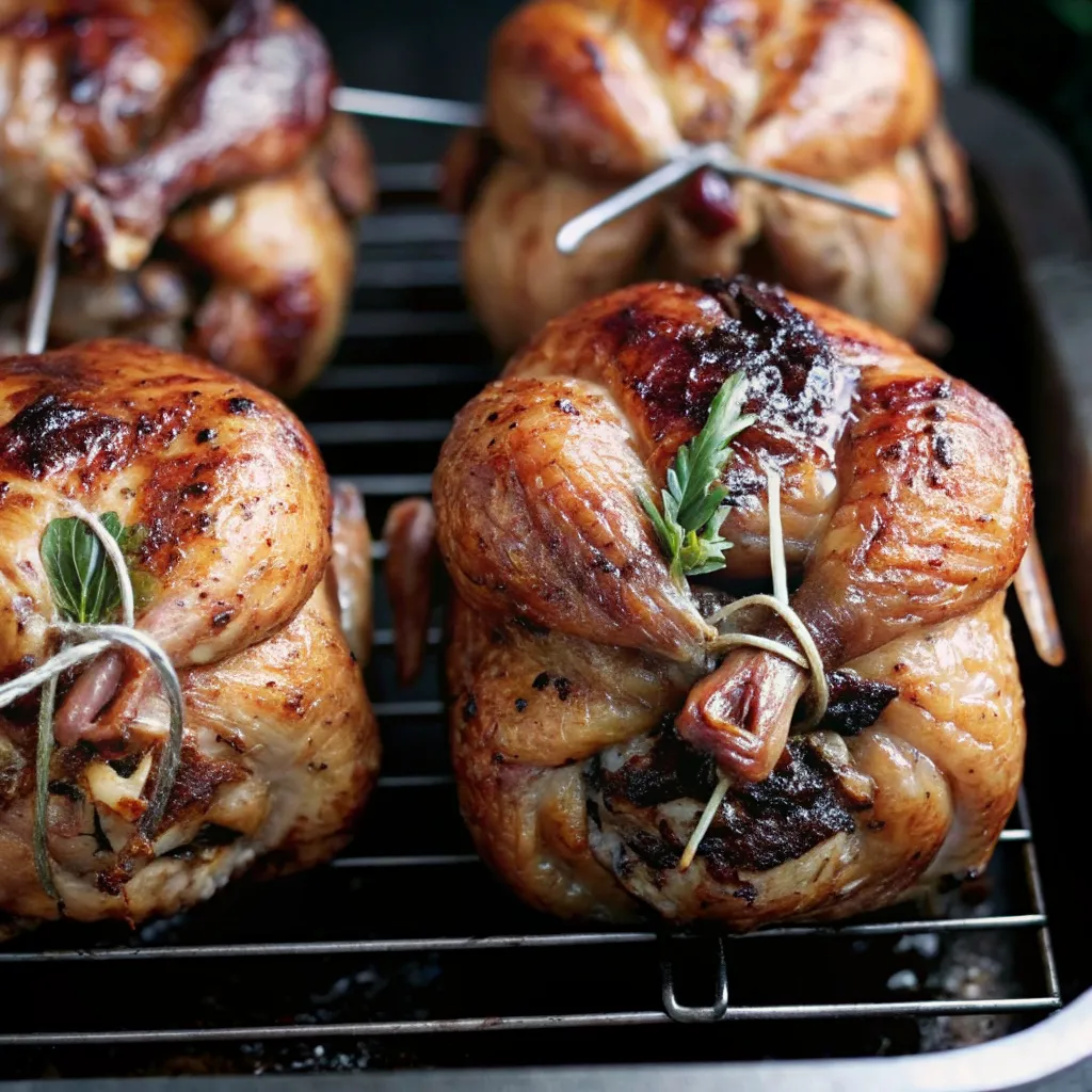 Make Christmas Cornish Hens with apple-cranberry rice stuffing for a festive, juicy, and flavorful holiday dinner centerpiece.