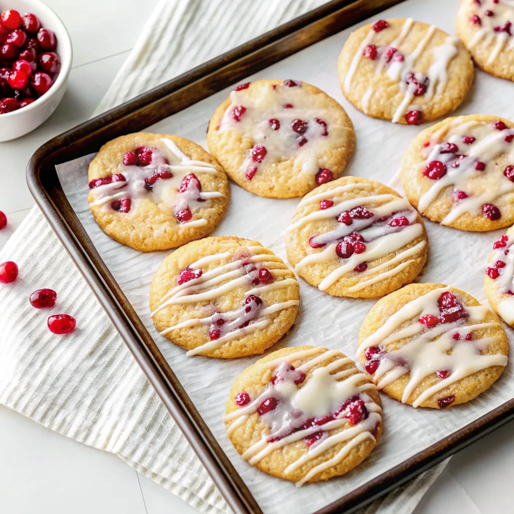 Make these soft and buttery Cranberry Orange Cookies with bright citrus flavor and sweet-tart cranberries. Perfect for holidays and everyday baking.