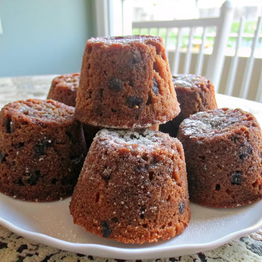 Mary Berry Mini Christmas Cakes are rich, moist, fruit-filled mini cakes inspired by the classic British Christmas fruitcake, made with dried fruits, warm spices, and a soft, buttery batter baked into individual little cakes. They remind me of those cozy holiday moments when baking felt slow, comforting, and full of sweet spice, and each tiny cake looked like its own little gift ready to share. These mini fruitcakes are perfect for gifting, dessert tables, and festive celebrations, and the marzipan and icing topping gives them that elegant, traditional Christmas finish that feels timeless and joyful, making Mary Berry Mini Christmas Cakes a beautiful holiday favorite.

INGREDIENTS

1 cup mixed dried fruit (raisins, currants, sultanas, chopped dried cherries)
1/4 cup mixed candied peel (optional)
1/4 cup chopped glace cherries
1/4 cup brandy or orange juice (for soaking)
1/2 cup unsalted butter (softened)
1/2 cup brown sugar (packed)
2 large eggs (room temperature)
1 cup all-purpose flour
1/2 tsp baking powder
1/2 tsp ground cinnamon
1/4 tsp ground nutmeg
1/4 tsp ground ginger
1/4 tsp salt
Zest of 1 orange
Zest of 1 lemon

For topping:
Marzipan
Ready-to-roll fondant or royal icing
Apricot jam (for sticking the marzipan)
Small Christmas decorations (optional)

Step-by-Step Guide

Step 1: Add the mixed dried fruit, candied peel, and glace cherries to a bowl. Pour in the brandy or orange juice and stir to coat. Cover and let soak for at least 1 hour or overnight for richer flavor.
Step 2: In a large bowl, beat the softened butter and brown sugar until light and creamy. This creates the soft, moist texture of the cakes.
Step 3: Add the eggs one at a time, mixing well after each addition. Stir in the orange and lemon zest.
Step 4: In a separate bowl, whisk together the flour, baking powder, cinnamon, nutmeg, ginger, and salt.
Step 5: Add the dry mixture to the butter mixture and stir just until combined. The batter will be thick.
Step 6: Fold in the soaked fruit mixture until evenly spread throughout the batter.
Step 7: Grease a muffin tin or line it with parchment squares. Spoon the batter evenly into each cup, filling about 3/4 full.
Step 8: Chill the filled tin for 10–15 minutes to help the cakes keep their shape.
Step 9: Preheat the oven to 300°F (150°C). Bake for 25–30 minutes, or until the tops are golden and a toothpick inserted in the center comes out clean.
Step 10: Let the mini cakes cool completely on a wire rack. If desired, brush the tops lightly with brandy or orange juice for extra moisture and flavor.
Step 11: Warm a little apricot jam and brush it over the tops of the cooled cakes.
Step 12: Roll out marzipan and cut small circles to fit each cake. Place a marzipan circle on top of each one.
Step 13: Roll out fondant or spread royal icing over the marzipan to finish. Add small decorations if desired.

Variations

• Use apple juice instead of brandy
• Add chopped nuts like almonds or pecans
• Swap glace cherries for dried cranberries
• Flavor icing with vanilla or orange
• Dust with powdered sugar instead of icing

COOKING NOTES

• Soak fruit for the best flavor
• Bake low and slow to keep cakes moist
• Cool completely before icing
• Use muffin liners to make gifting easier
• Store wrapped to keep cakes tender

Serving suggestions

• Give as edible Christmas gifts
• Serve with tea, coffee, or mulled wine
• Add to Christmas dessert platters
• Wrap individually in festive boxes
• Use as table place-setting treats

Tips

• Don’t overmix the batter
• Pat fruit dry if overly wet
• Fill tins evenly for even baking
• Use a toothpick to check doneness
• Let icing set before stacking

Prep Time / Cooking Time / Total Time

Prep Time: 25 minutes (plus soaking)
Cook Time: 30 minutes
Total Time: 55 minutes (plus soaking)

Nutritional Information

(Per mini cake, based on 12 cakes)
Calories: ~220
Fat: 8g
Carbohydrates: 34g
Sugar: 24g
Protein: 2g

FAQs

Why are my cakes dry? They may have baked too long; fruitcakes stay moist when cooked at a low temperature and checked early.
Can I skip the alcohol? Yes, orange or apple juice works well as a substitute.
Can they be made ahead? Yes, these cakes taste even better after 1–2 days as the flavors develop.
Do I have to use marzipan? No, you can use icing only or dust with powdered sugar.
Can I freeze them? Yes, freeze un-iced cakes for up to 2 months and decorate later.

Conclusion

Mary Berry Mini Christmas Cakes are rich, flavorful, and beautifully traditional, bringing together sweet dried fruit, warm spices, and a soft, moist texture that feels comforting and festive. Their mini size makes them perfect for gifting, sharing, and adding a charming touch to holiday tables. With their marzipan and icing finish, they look elegant and classic, making them a lovely homemade treat that captures the spirit of Christmas. Once you bake them, they become the kind of recipe people look forward to every year, turning simple moments into sweet holiday memories.