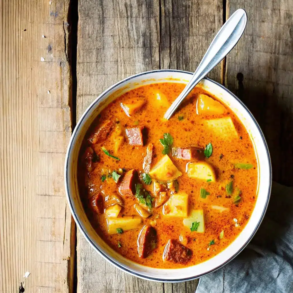 Spanish Potato Soup with Chorizo is a bold, rustic dish packed with smoky flavor and tender potatoes—perfect for cozy meals.