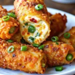 These Spicy Jalapeño Popper Egg Rolls are packed with cream cheese, bacon, and cheddar in a crispy shell. The ultimate appetizer or party snack.
