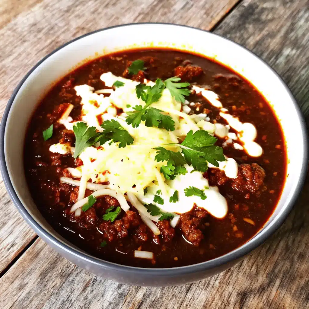 This Ancho Chicken Chili is smoky, hearty, and full of warm flavor. A comforting chili recipe with tender chicken, beans, and ancho spices.