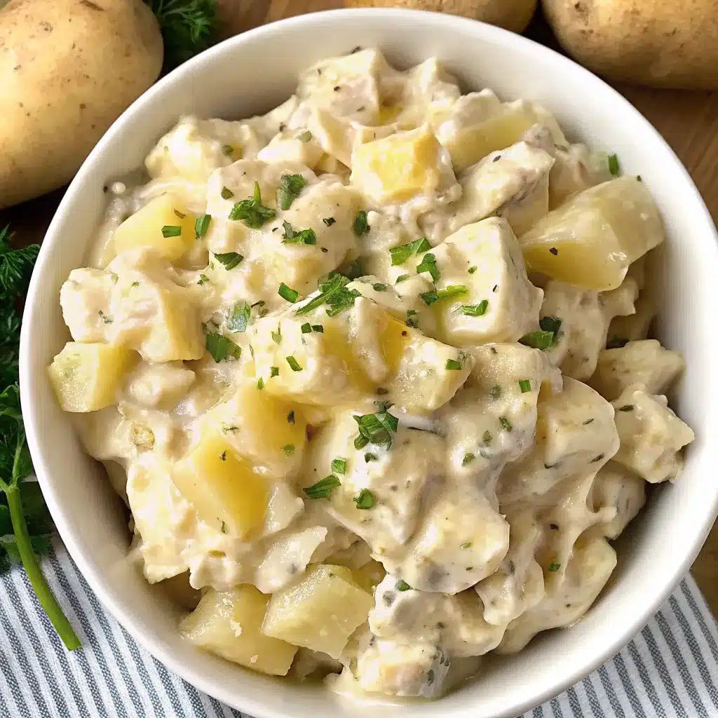 These Slow Cooker Creamy Ranch Potatoes are rich, tender, and full of tangy ranch flavor. The perfect hands-off, comforting side dish for any meal.