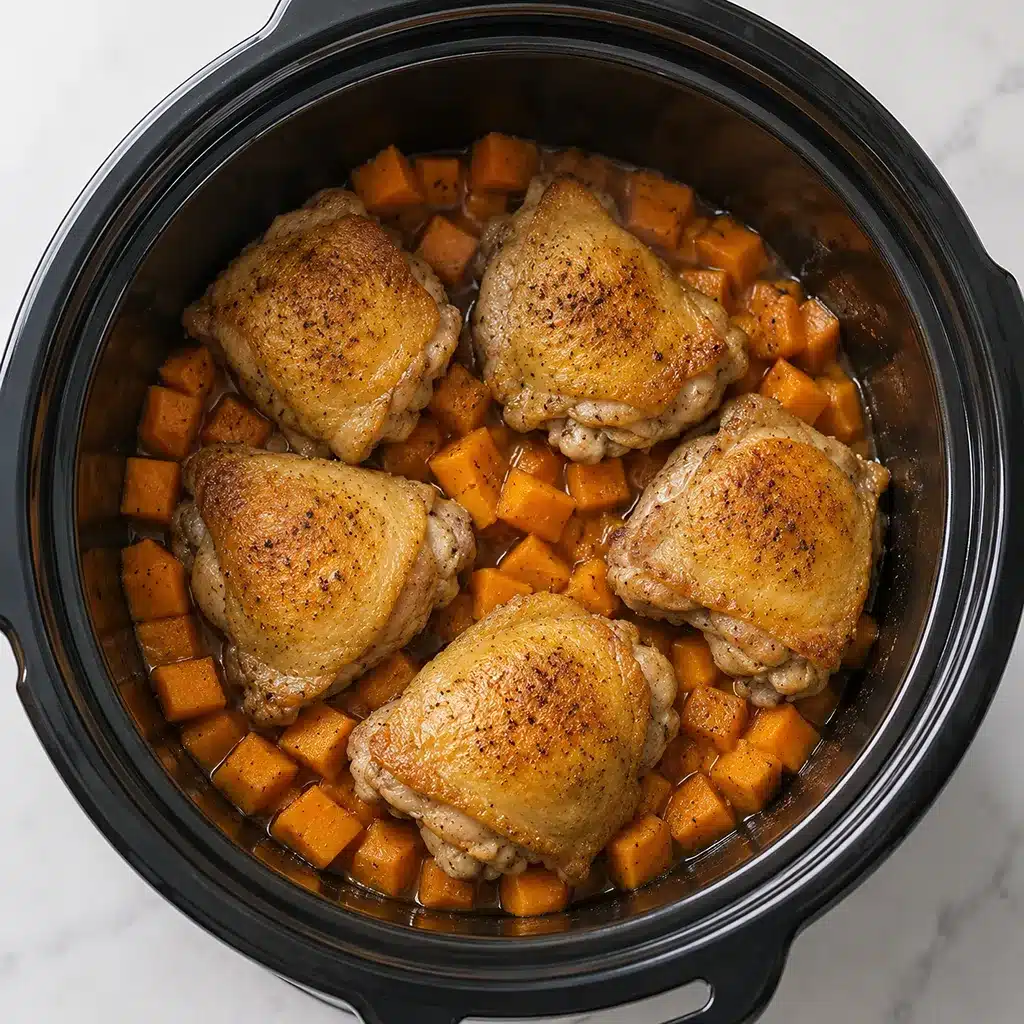 Crockpot Chicken and Sweet Potatoes
