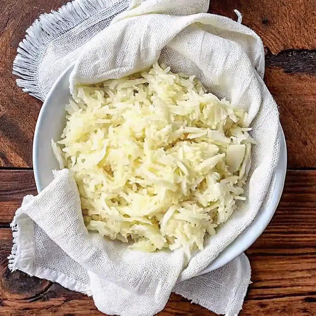 Enjoy this traditional German Potthucke potato loaf recipe made with grated raw and cooked potatoes, onions, and bacon for the perfect crispy-outside, soft-inside comfort dish.