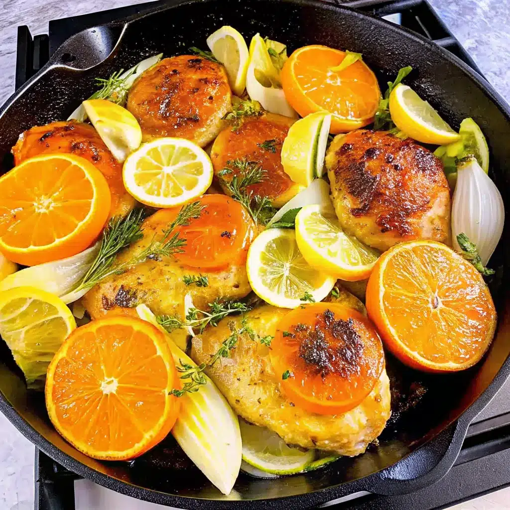 Roast Chicken with Fennel and Citrus is a bright, aromatic dish featuring juicy chicken, roasted fennel, lemon, lime, and orange. Easy, flavorful, and perfect for dinner.