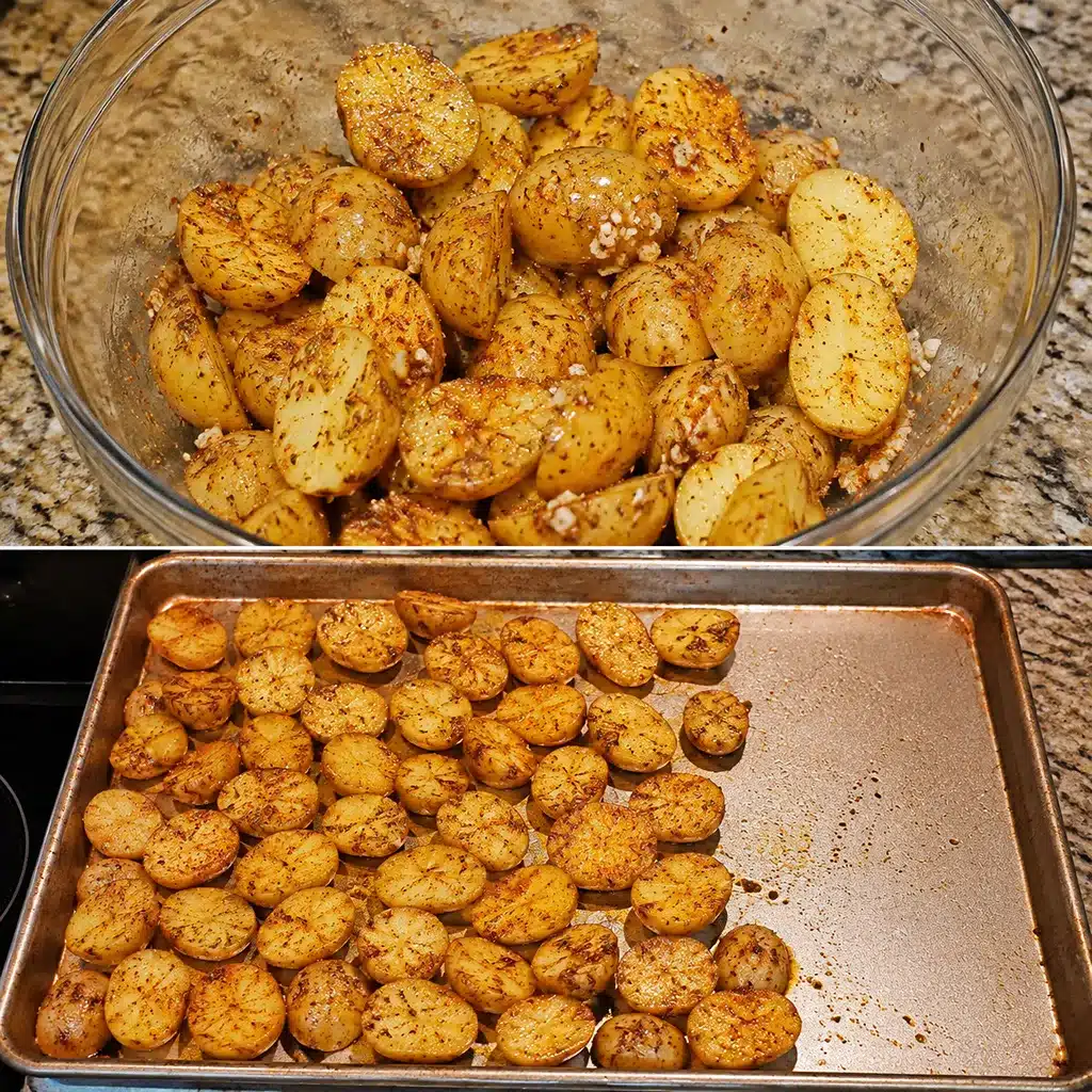 Sheet Pan Pork Chops and Potatoes