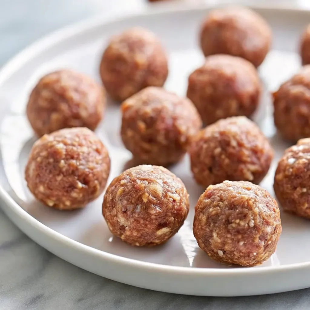 These Slow Cooker Italian Sausage Meatballs simmer in a rich marinara sauce until tender and full of flavor. Perfect for pasta, subs, or easy weeknight dinners.