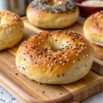 These sourdough discard bagels are chewy, soft, and easy to make at home. A perfect no-waste recipe using sourdough discard.