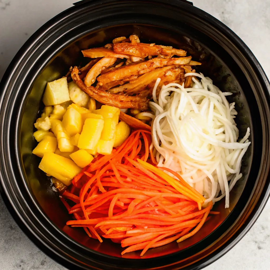 This Slow Cooker Sweet Chili Chicken with Vegetables is tender, saucy, and full of sweet-spicy flavor. Perfect with rice or noodles. Includes veggies and pineapple.