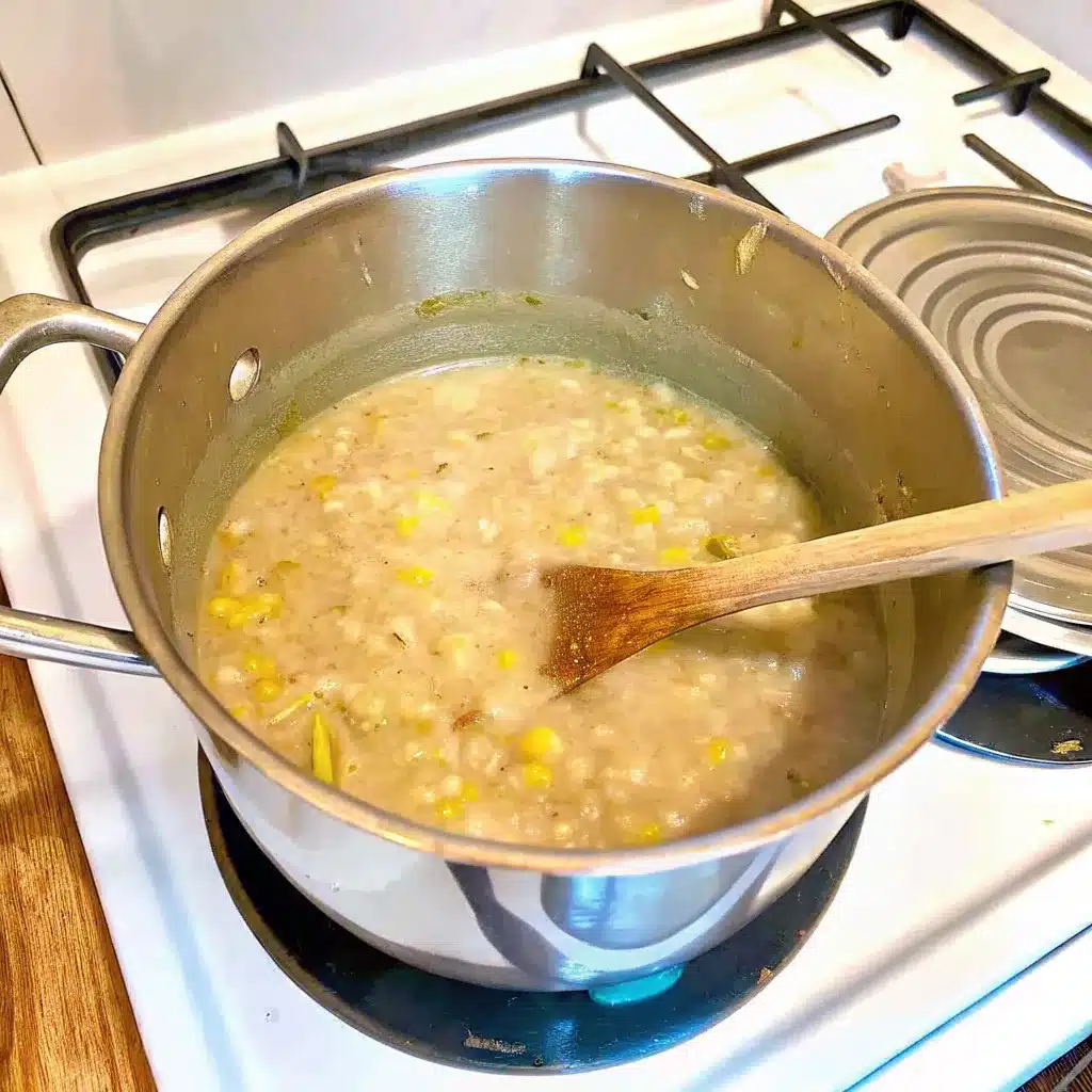 This Creamy White Chicken Chili is rich, thick, and comforting with tender chicken, white beans, corn, and melty cheese. The perfect cozy meal.