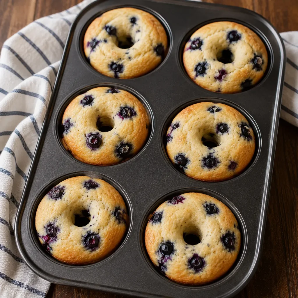 Sourdough Discard Blueberry Donuts