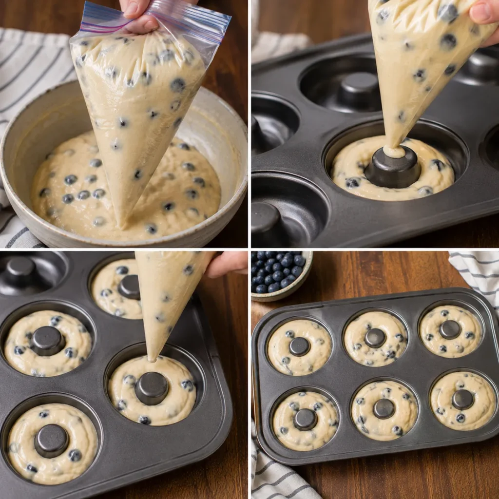 Sourdough Discard Blueberry Donuts