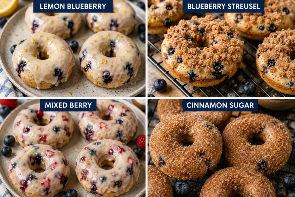 Sourdough Discard Blueberry Donuts
