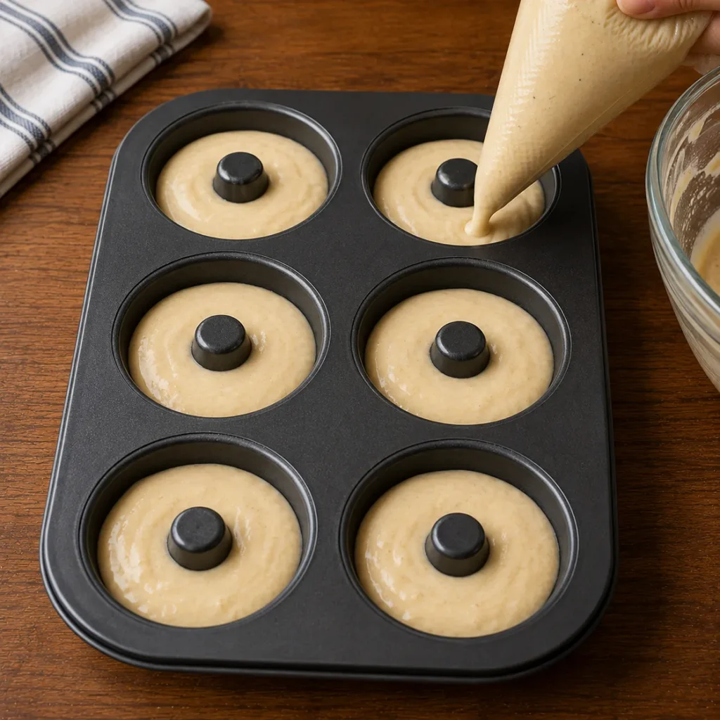 Baked Sourdough Discard Powdered Sugar Donuts