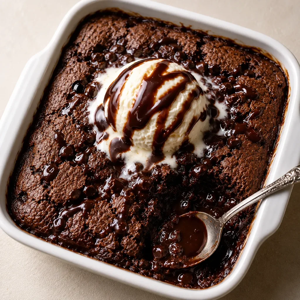 Chocolate Cobbler with Sourdough Discard