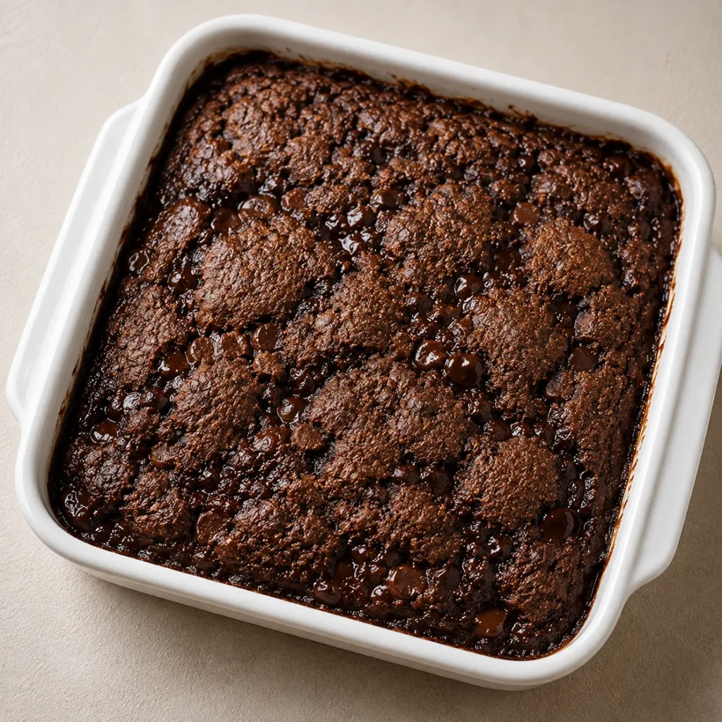 Chocolate Cobbler with Sourdough Discard