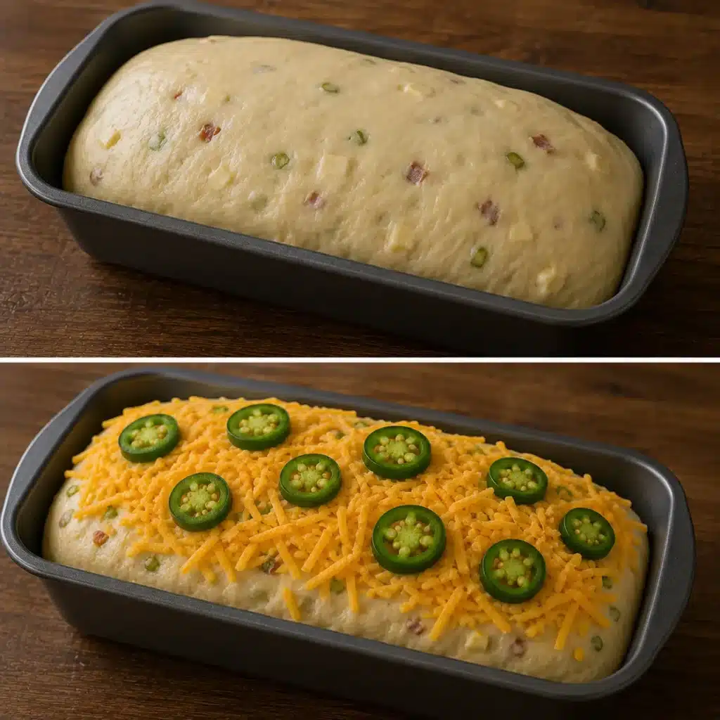 Sourdough Discard Jalapeño Popper Bread