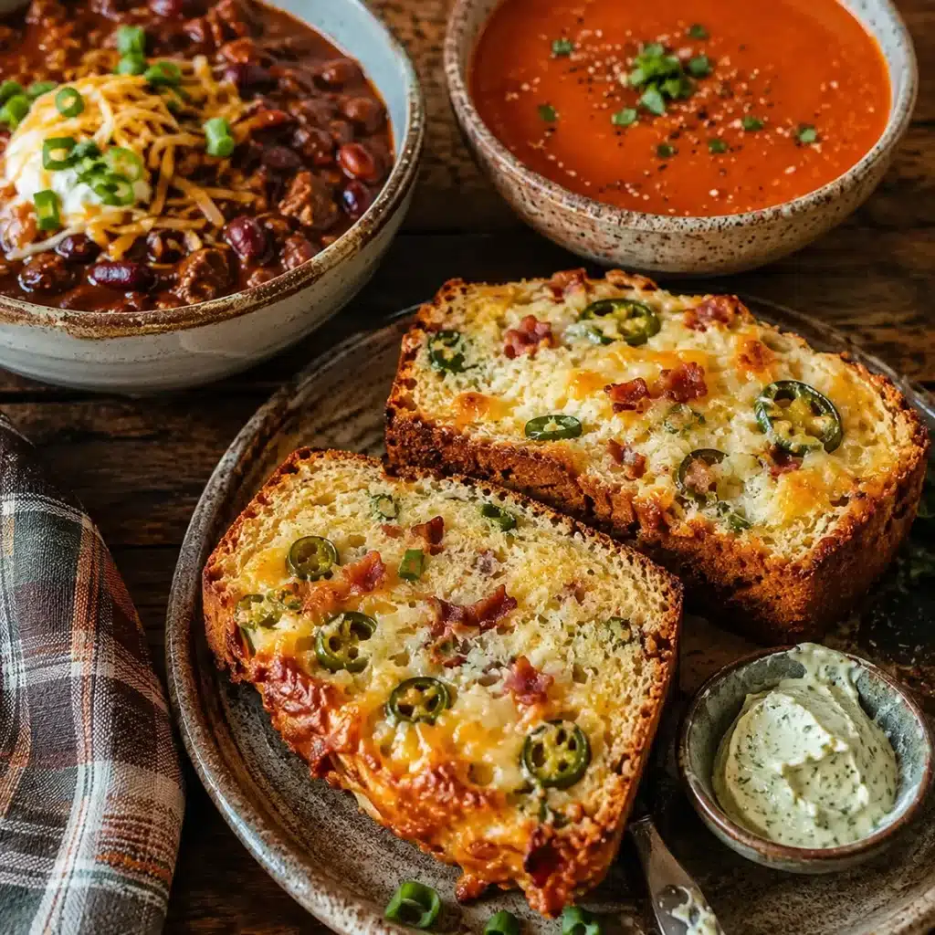 Sourdough Discard Jalapeño Popper Bread