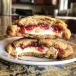 Strawberry Cheesecake Stuffed Cookies