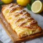 Lemon Cream Cheese Puff Pastry Braid