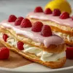 Lemon Raspberry Éclairs