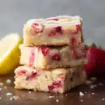 Strawberry Lemon Blondies