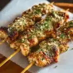Ranch Garlic Parmesan Chicken Skewers