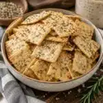 Easy sourdough discard crackers