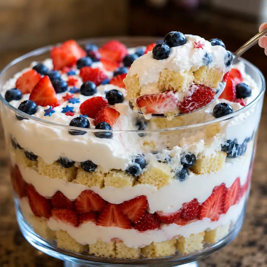 Red White and Blue Trifle recipe
