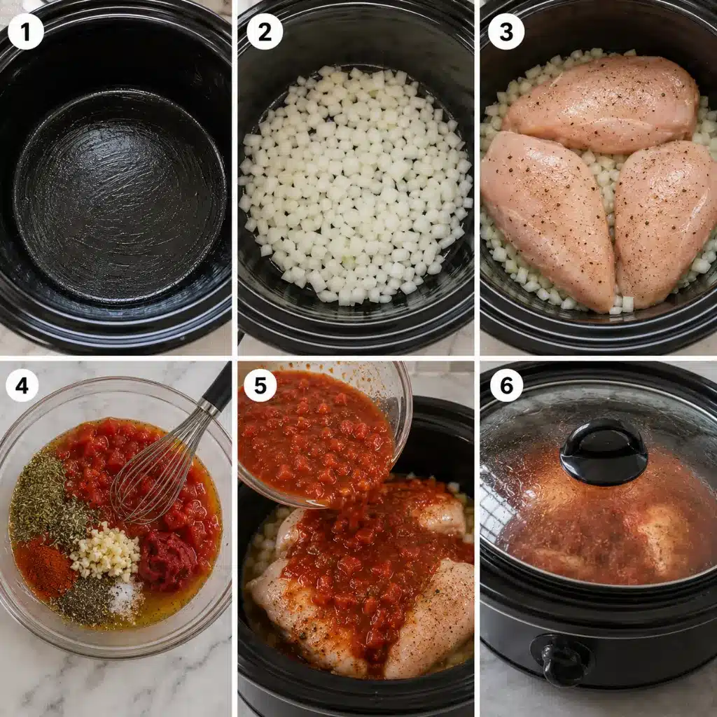 Slow Cooker Chicken & Zucchini