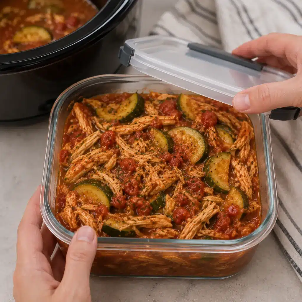 Slow Cooker Chicken & Zucchini